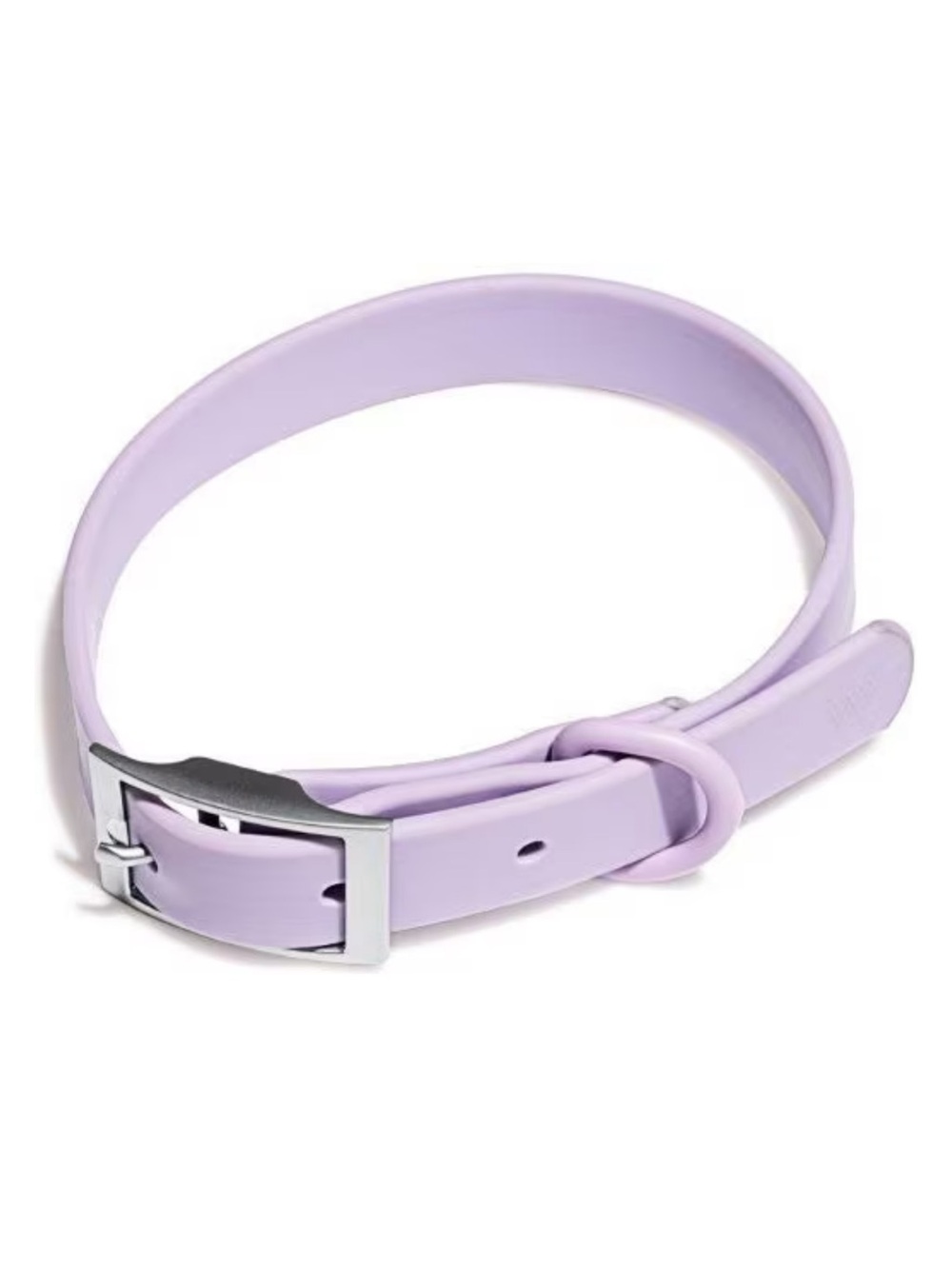 Wild One Adjustable Waterproof Flex-Poly Coated Nylon Dog Collar, Lilac, Small